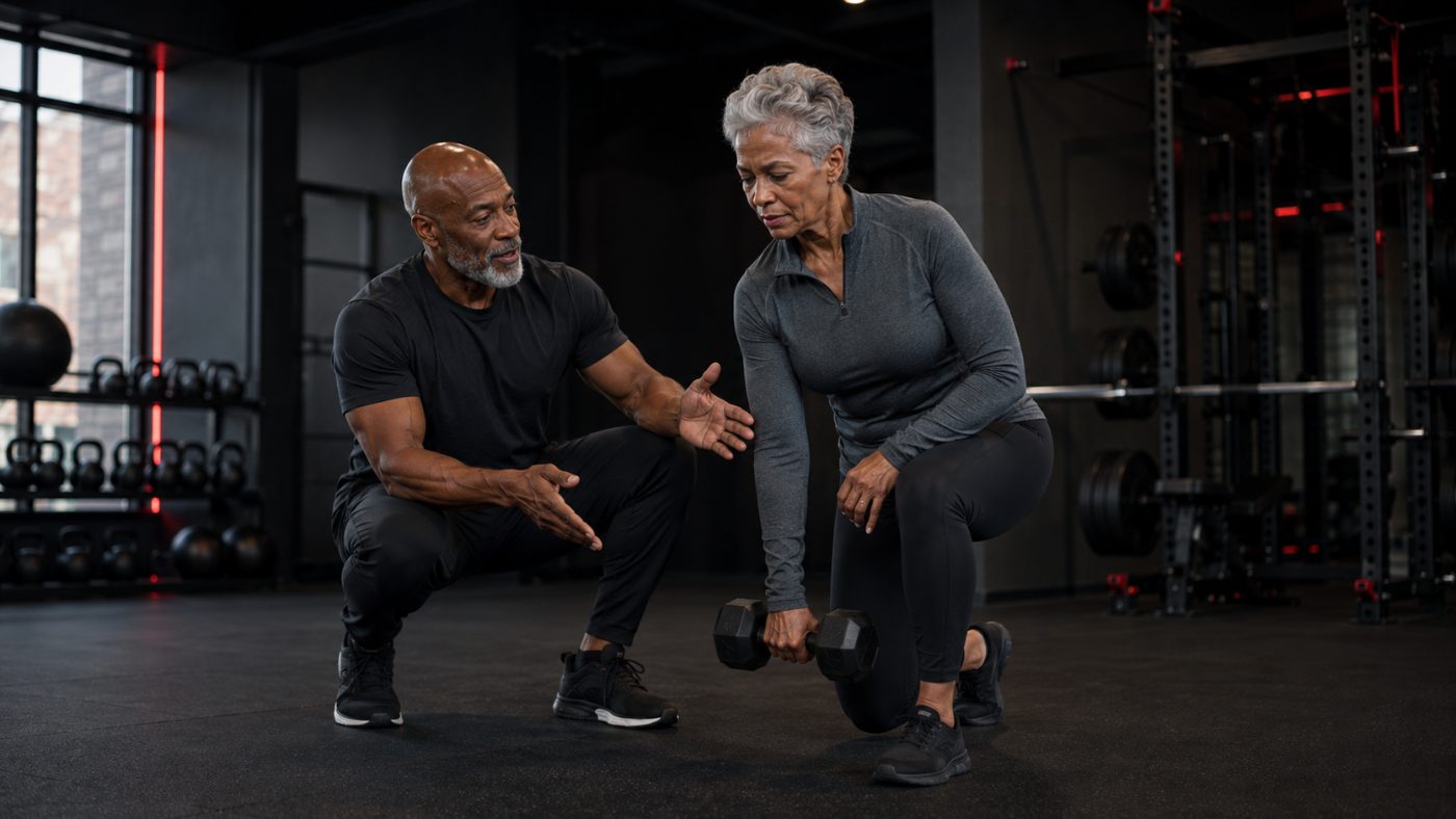 Coach guiding a client one-on-one